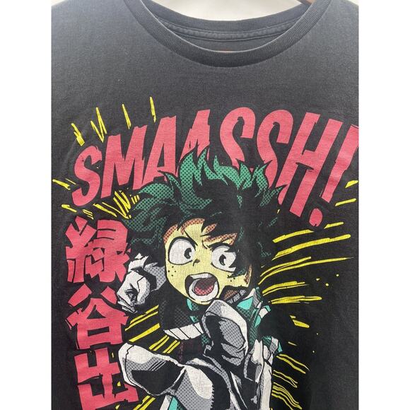 My Hero Academia Shirt Adult SIZE XXL Deku Attacking SMASH Graphic-SMAASSH - Picture 4 of 7